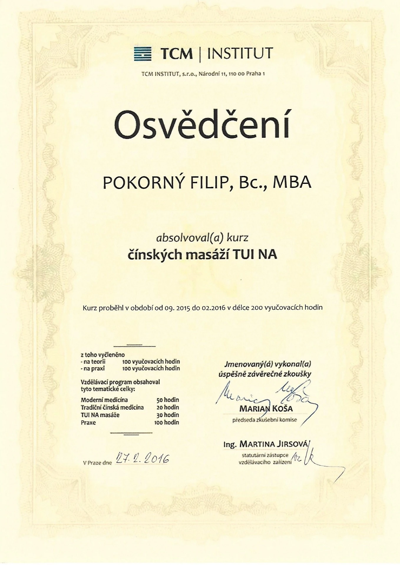 Čínské masáže TUI NA — TCM Institut Praha